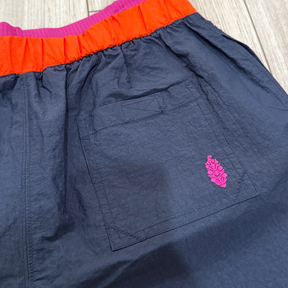 Free People FP Movement S Sundaze Shorts Board Navy Colorblock Relaxed Fit Beach - Picture 6 of 6